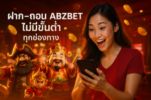 ฝาก‑ถอน ABZBET ไม่มีขั้นต่ำ ทุกช่องทาง